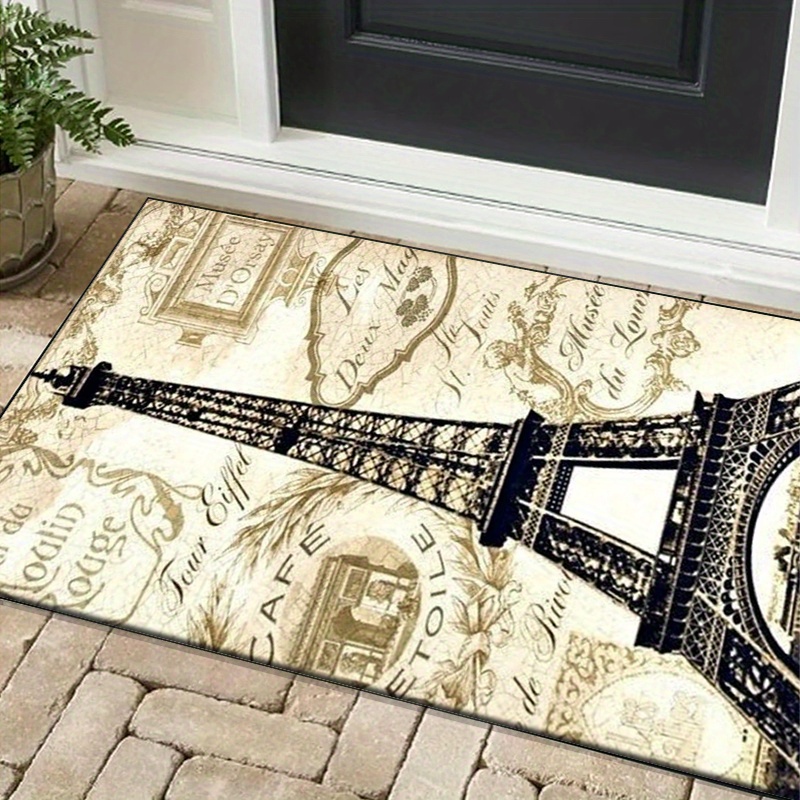 Eiffel Tower Paris Themed Rug  - Home Textiles Paris reseña y precio