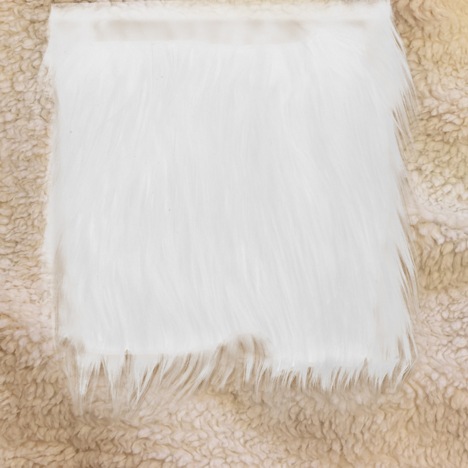2Pcs Square Long Hair Faux Fab - Home Textiles Fabric reseña y precio