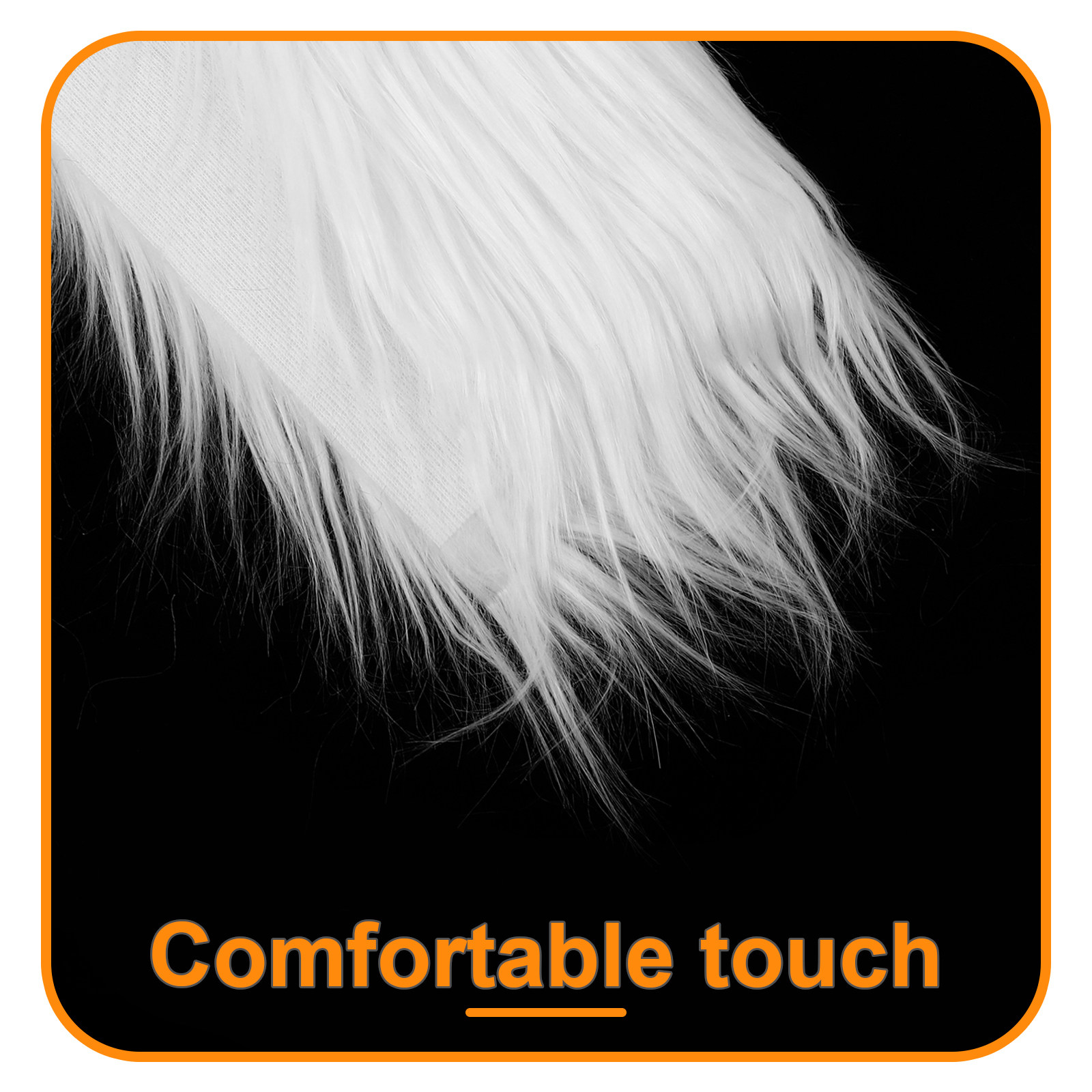 2Pcs Square Long Hair Faux Fab - Home Textiles Fabric reseña y precio