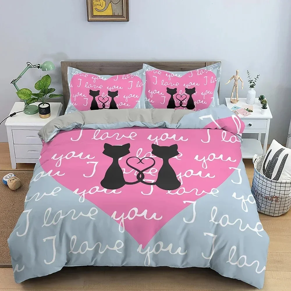 3D Love Heart Duvet Cover Pari - Home Textiles Paris reseña y precio