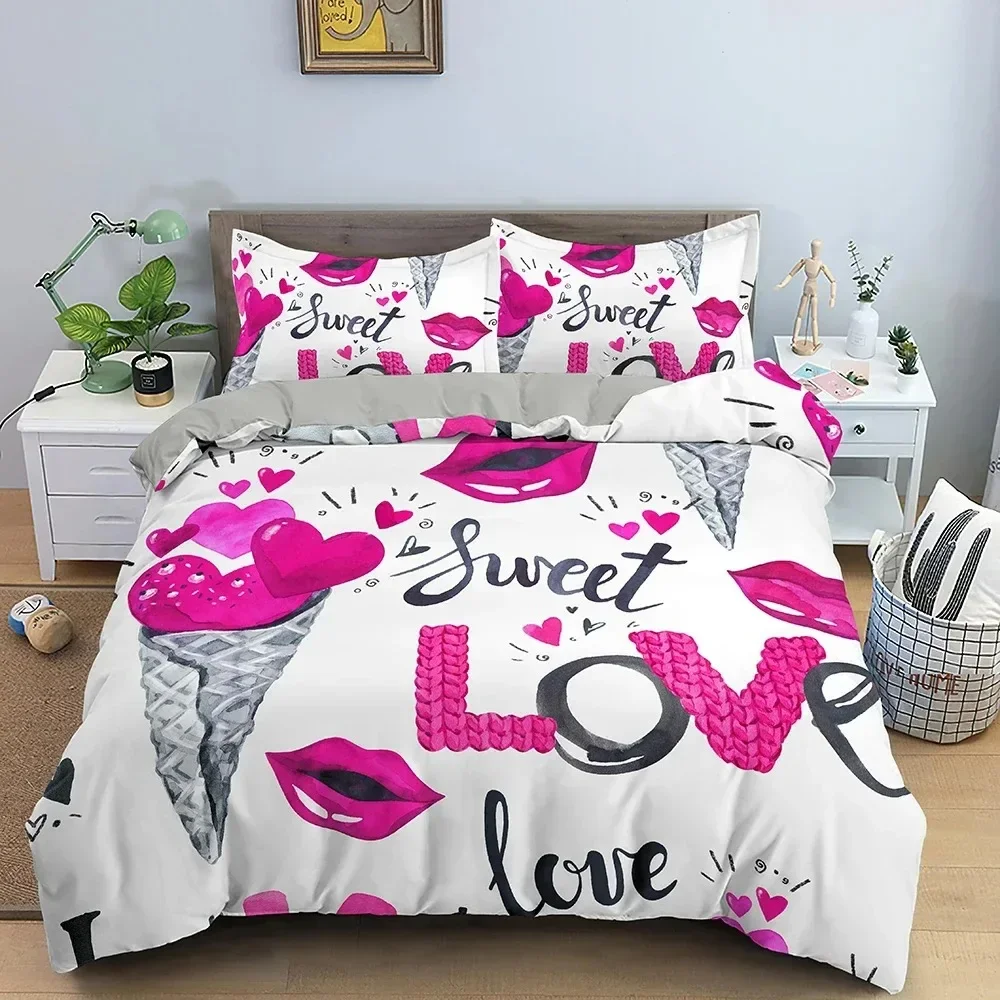 3D Love Heart Duvet Cover Pari - Home Textiles Paris reseña y precio