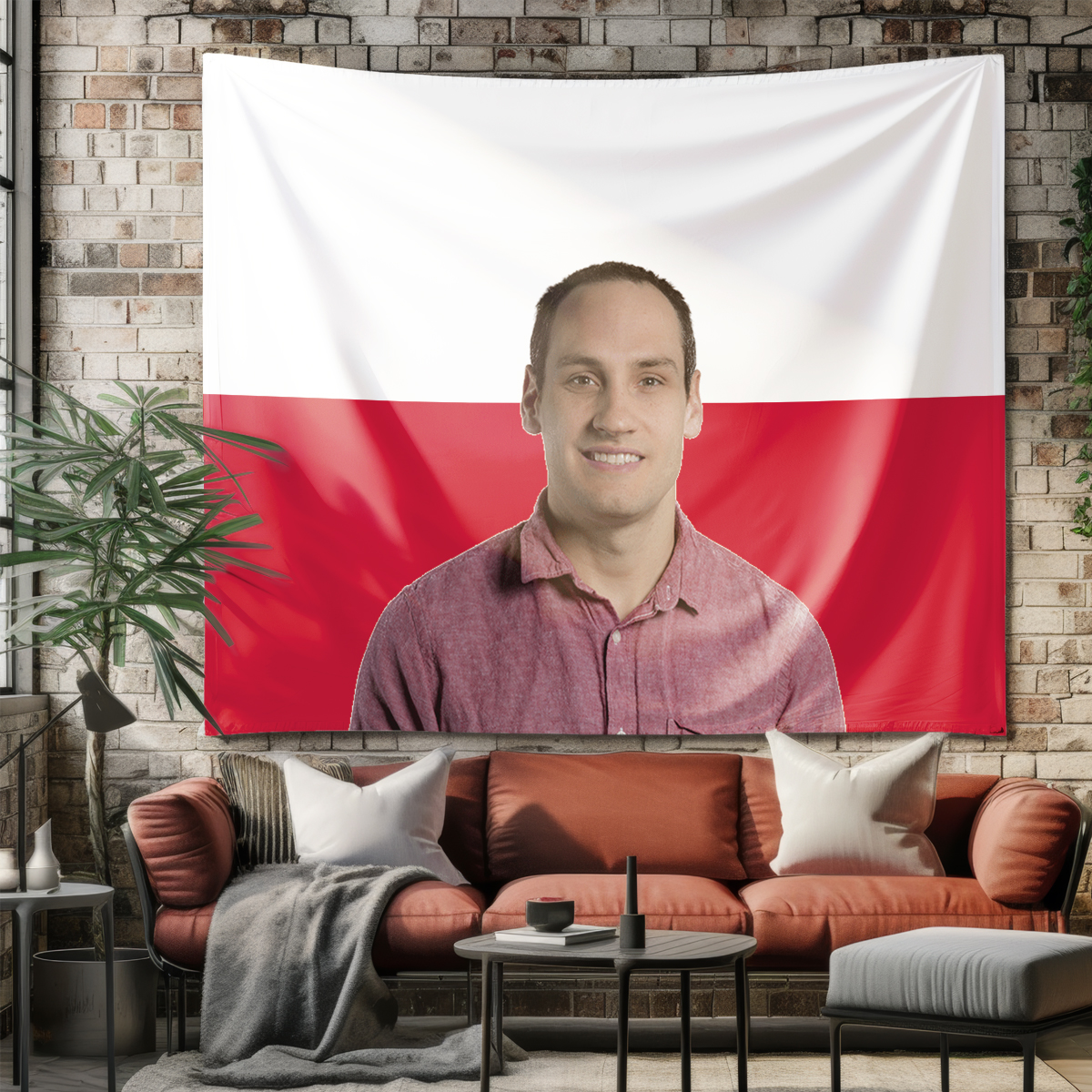 1Pc Custom Photo Polyster Flag - Home Textiles Fabric reseña y precio
