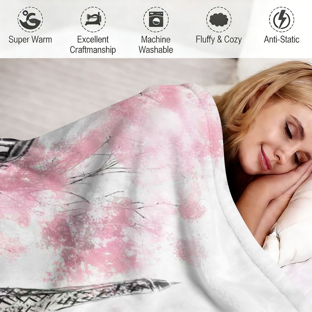 Paris Rainy Day Romantic Flann - Home Textiles Paris reseña y precio
