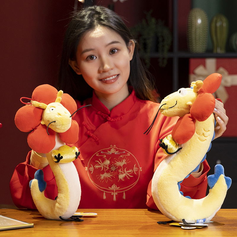 New Year Dragon Doll Soft Long - Bolster Pillow Long reseña y precio