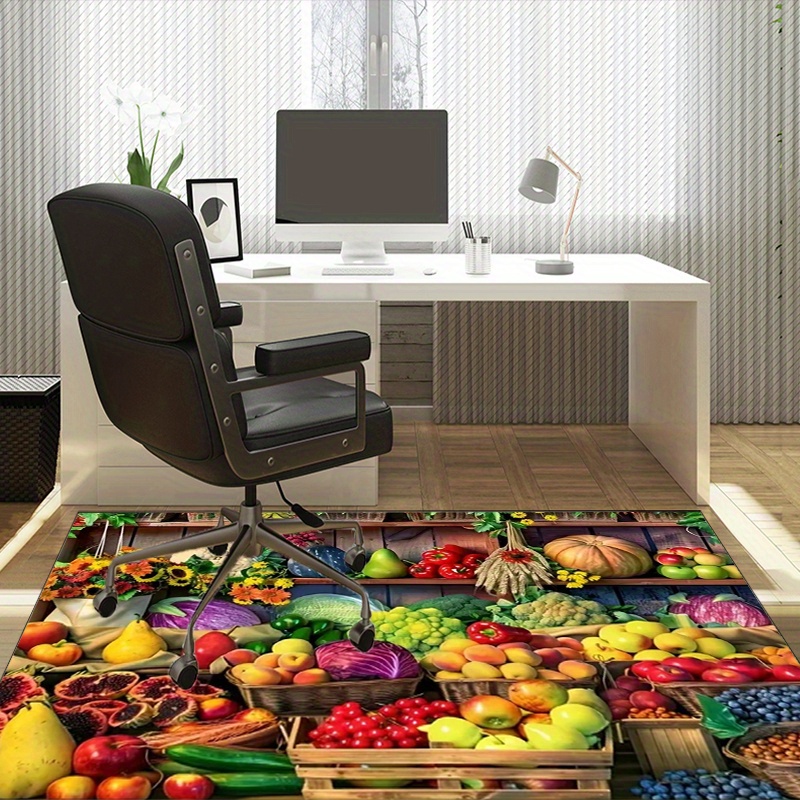 Vibrant Fruit Market Rug for K - Home Textiles Market reseña y precio