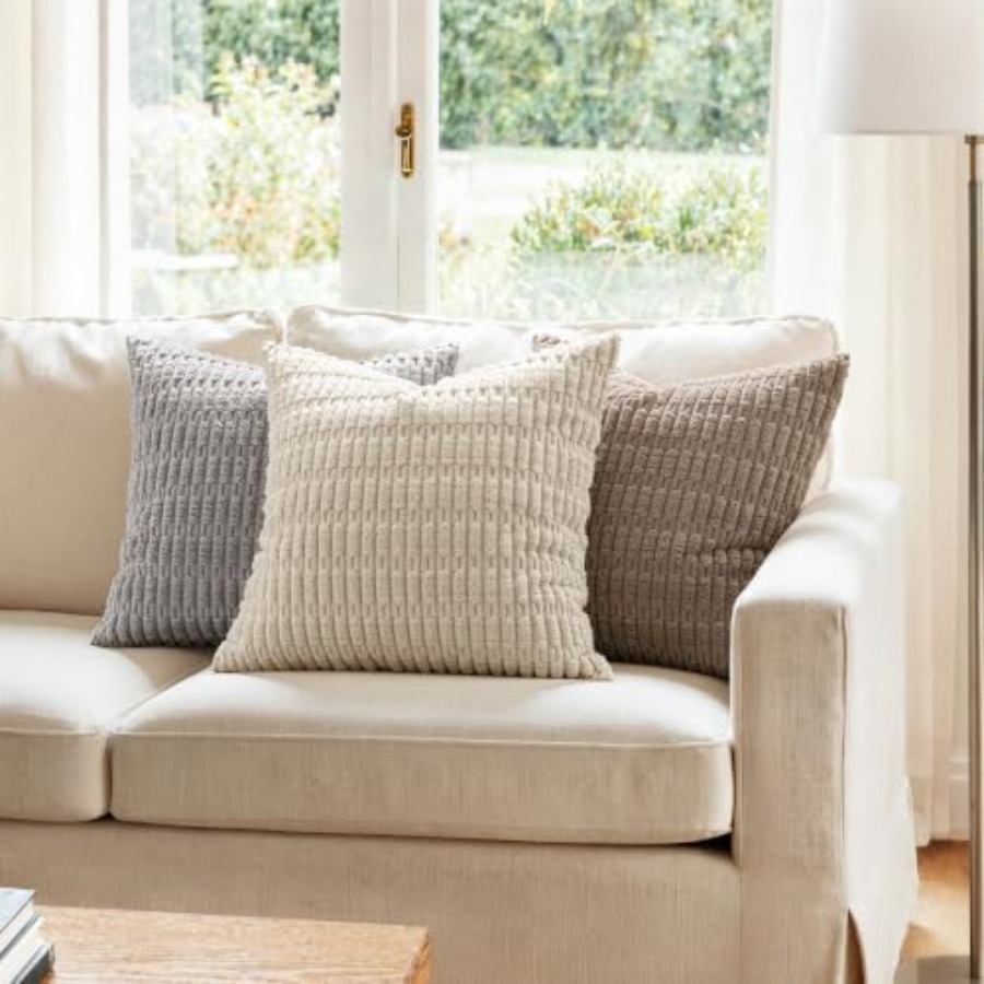 Pack of 2 Corduroy Decorative  - Pillow Cover 20X20 reseña y precio