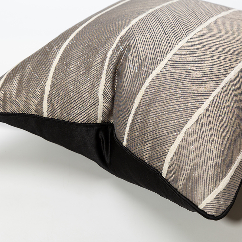 Black White Jacquard Luxury Th - Pillow Cover 20X20 reseña y precio